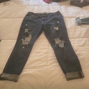 Good American ripped jeans